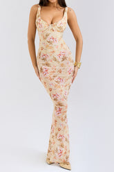 Robina Floral Bustier Bodice Gown | Dress In Beauty